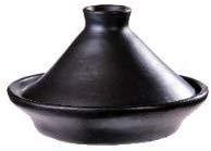 Toque Blanche Chamba Black Clay Tagine - Tagine Pot for Cooking, Clay Cooking Pots for Oven & Stove - Handmade Tagine Pot for Stew - CookCave