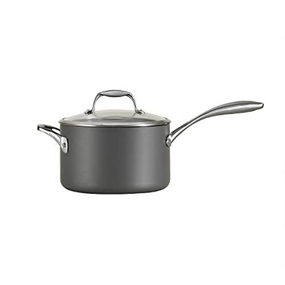 Tramontina Covered Sauce Pan Hard Anodized 4 Qt - CookCave