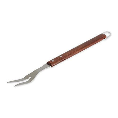 RSVP International Endurance (BQ-FRK) BBQ Grill Fork, 17.25" | Long Handle Keeps Hands Safe from Fire | Made from Stainless Steel & Rosewood - CookCave