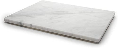 KC KULLICRAFT Home Basics Multi-Purpose Pastry Marble Tray Cutting Board Slab With Non-Slip Feet For Stability & Scratch Protection For Countertop. Easy To Clean,Trivet (8x12) - CookCave