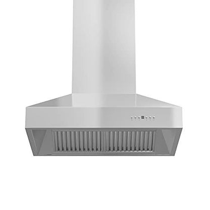 ZLINE 42" Ducted Wall Mount Range Hood in Outdoor Approved Stainless Steel (697-304-42) - CookCave