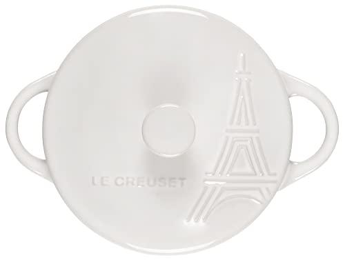 Eiffel Tower Stoneware Mini Cocotte - White - CookCave