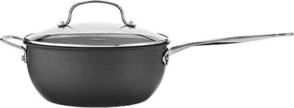 Cuisinart Chef's Classic Nonstick Hard-Anodized 4-Quart Chef's Pan with Helper Handle and Glass Cover - CookCave