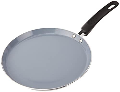 MasterClass Master Class Ceramic Non-Stick Induction Ready 24cm Eco Crêpe Pan, Silver - CookCave