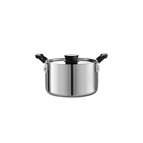 Tramontina Nesting 6 Pc Stainless Steel Tri-Ply Clad Sauce Pan and Stock Pot Set, 80116/048DS - CookCave