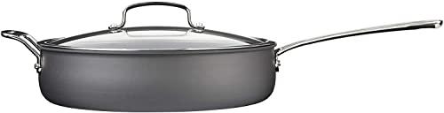 Cuisinart Contour Hard Anodized 5-Quart Saute Pan with Helper Handle and Cover - CookCave