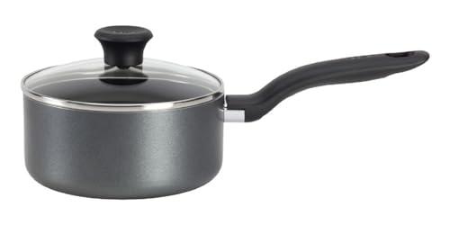 T-fal Initiatives Nonstick Sauce Pan 3 Quart Oven Safe 350F Cookware, Pots and Pans, Dishwasher Safe Black, Small - CookCave