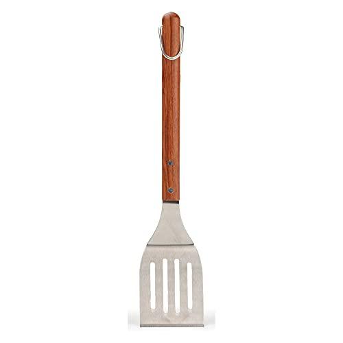 RSVP International Endurance BBQ Grill Spatula Flipper, 18" | Flip Burgers & Other Food w/ Long Handle that Keeps Hands Safe from Fire | Made from Stainless Steel & Rosewood - CookCave