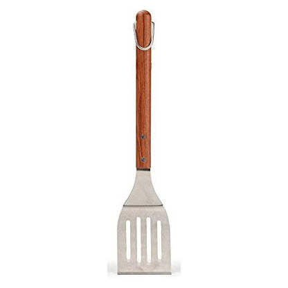 RSVP International Endurance BBQ Grill Spatula Flipper, 18" | Flip Burgers & Other Food w/ Long Handle that Keeps Hands Safe from Fire | Made from Stainless Steel & Rosewood - CookCave