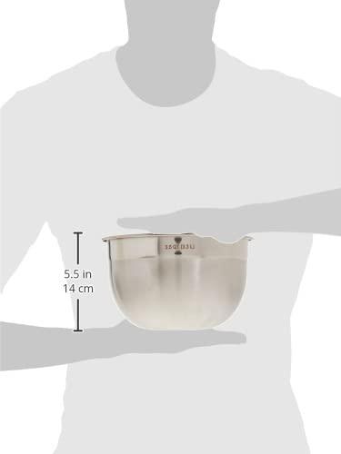 Tovolo Stainless Steel Deep Mixing, Easy Pour With Rounded Lip Kitchen Metal Bowls for Baking & Marinating, Dishwasher-Safe, 3-1/2-Quart - CookCave