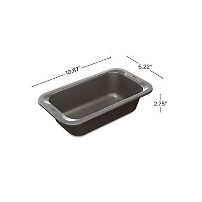 Ninja B30509 Foodi NeverStick Premium 9 inch x 5 inch Loaf Pan, Nonstick, Oven Safe up to 500⁰F, Dishwasher Safe, Grey, 1 Count (Pack of 1) - CookCave