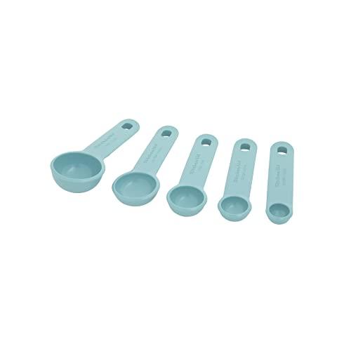 KitchenAid Measuring Spoons, Set Of 5, Aqua Sky - CookCave