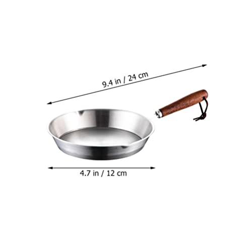 Small Egg Pan Single Egg Frying Pan 5 Stainless Steel Mini Pan Nonstick Egg Pastry Pan with Stay Cool Handle Mini Fry Pan Kitchen Mini Metal Skillet Non Stick Skillet - CookCave