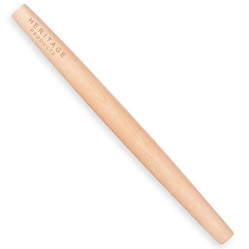 Heritage Products French Rolling Pin - Tapered Wooden Rolling Pins for Baking - Dough Roller for Fondant, Ravioli, Pastry, Pie, Bread, Dumpling - CookCave