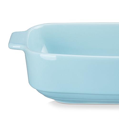 LOVECASA Casserole Dishes for Oven, Ceramic Baking Dishes Set of 3, Rectangular Lasagna Pans Deep with Handles, Oven to Table Baking Pans for Cake, Dessert, Party and Daily Use, Blue Series(9.7"/12.1"/14.4") - CookCave