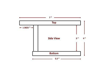 Poly Cup Holder for Adirondack Chair or Patio, Fits Standard- Large Cups (1 Pack, White) - CookCave