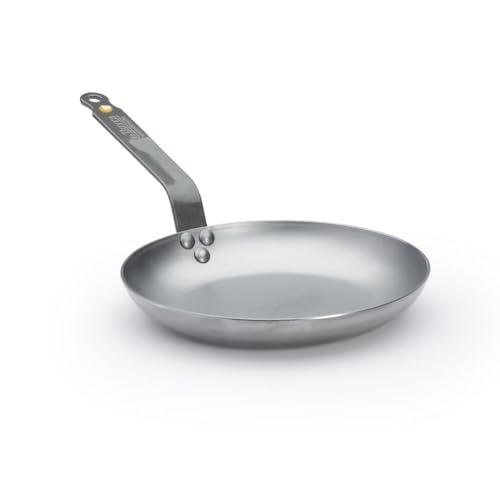 de Buyer MINERAL B Carbon Steel Omelette Pan - 9.5” - Naturally Nonstick - Made in France - CookCave