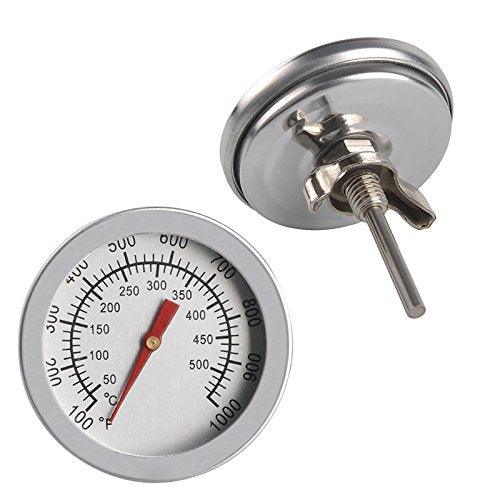 2X BBQ Thermometer Gauge - Barbecue BBQ Pit Smoker Grill Thermometer Temp Gauge - 2Pack - CookCave