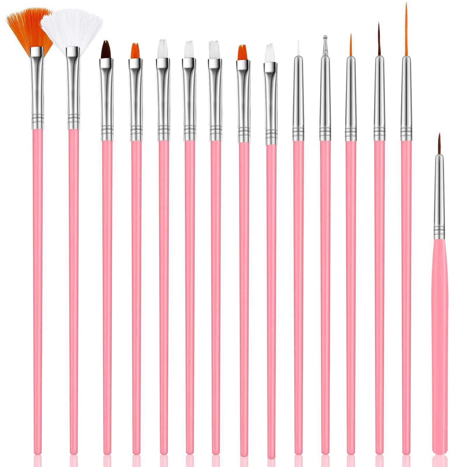 30 Pcs Cake Decorating Brushes Cake Painting Brushes Food Paint Brush Multiple Function Fondant Brush Cookie Brushes DIY Tool Set Cake Decorating Painting Tool Icing Pastry Brush for Baking (Pink) - CookCave