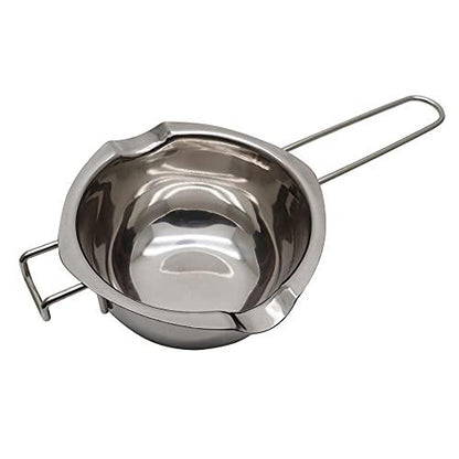 EIKS Boiler Pot Melting Bowl with SUS304 Stainless Steel for Melting Chocolate Candy Cheese Butter and Candle Wax Making, Capacity 400ML/13oz - CookCave