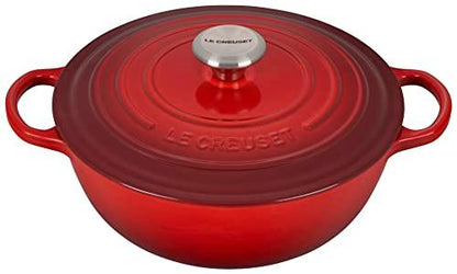 Le Creuset Signature Cast Iron Chef's Oven, 7.5qt, Cerise - CookCave