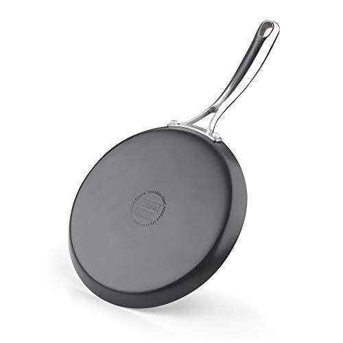 Cooks Standard Nonstick Hard Anodized 9.5-inch 24cm Crepe Griddle Pan, Black - CookCave