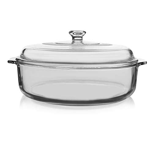 Libbey Baker's Basics Glass Casserole Dish with Cover, 3-quart - CookCave