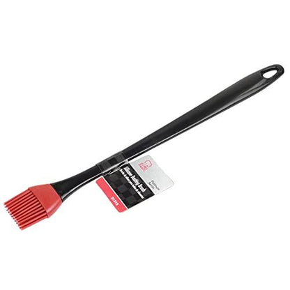 Chef Craft Select Silicone Basting Brush, 13.5 inches in length, Red/Black - CookCave