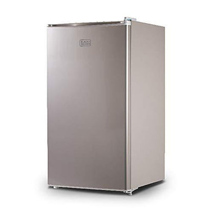 BLACK+DECKER BCRK32V Compact Refrigerator Energy Star Single Door Mini Fridge with Freezer, 3.2 Cubic Ft., VCM, Gray - CookCave