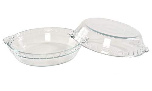 Home-X Pie Bakeware Set of 2, Glass Baking Accessories, 7” Dessert Pie Plates - CookCave