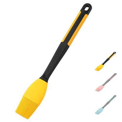 Silicone Basting Pastry Brush - Extra Long Silicone Basting Brush for Grilling 2inch Wide,Heat Resistant Brushes Spread Oil Butter Sauce Marinade for Cooking Baking BBQ (Yellow 1) - CookCave