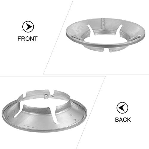 SOLUSTRE Metal Stand 2pcs Gather Fire wok support ring for gas stove Cast Iron Wok ring gas wok stand Gas Stove Cover Electric Stove Burners - CookCave