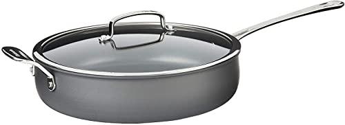 Cuisinart Contour Hard Anodized 5-Quart Saute Pan with Helper Handle and Cover - CookCave