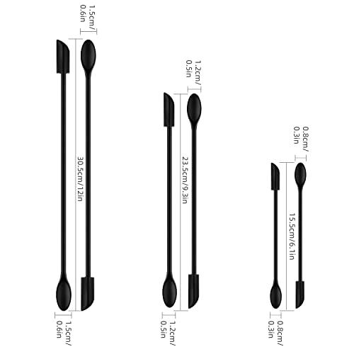 Spatula Set of 6 Silicone Mini Makeup Spatulas,Small Rubber Spatula for Cooking or Baking Kitchen Gadgets Spatula Silicone for Mini Jar,Cosmetics or Reusable Beauty Spatula - CookCave