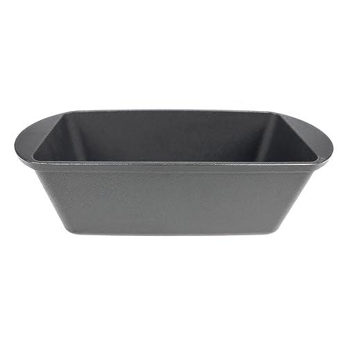 Crucible Cookware Cast Iron Bread Pan with Lid (Pre-Seasoned) – Oven Safe Form for Baking and Cooking - Loaf Pan - CookCave