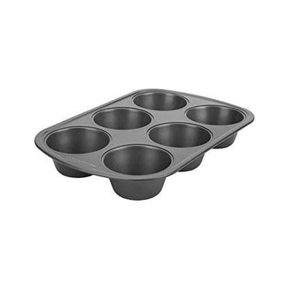 Good Cook 04033 Non-Stick Texas Muffin Pan, Steel, 3-1/2 in Dia x 16-1/2 in L x 10 in W x 8.7 in H - CookCave