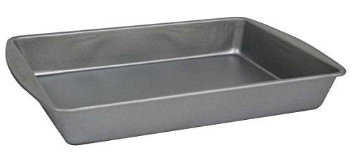 G & S Metal Products Company OvenStuff Nonstick Bake and Roasting Pan, 12.8 inch x 8.9 inch, Gray - CookCave
