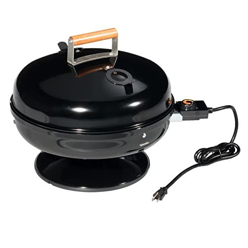 MECO 2120.4.111 Lock 'N Go Electric Grill, Black - CookCave