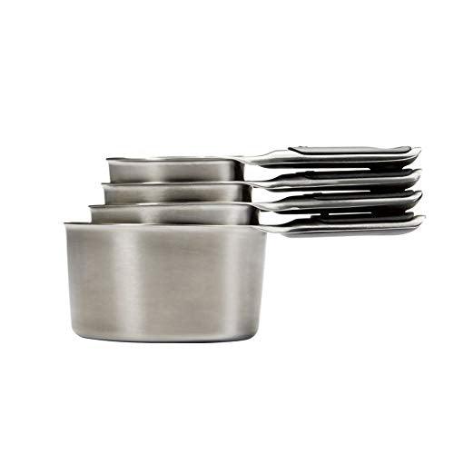 OXO Good Grips 4 Piece Stainless Steel Measuring Cups with Magnetic Snaps - CookCave