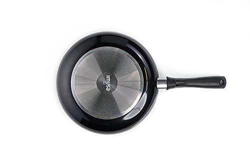 IMUSA USA Nonstick Bistro Saute Pan 8-Inch, Black - CookCave