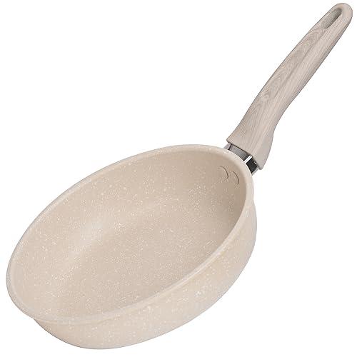 Nonstick Frying Pan Skillet,8 Inch Non Stick Granite Fry Pan Egg Pan Omelet Pans,Stone Cookware Chef's Pan with Heat-Resistant Handle,100% APEO&PFOA Free,Induction Compatible - CookCave