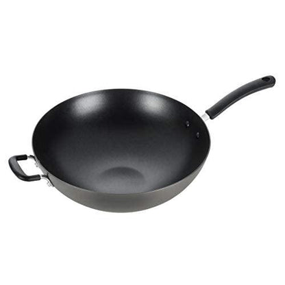 T-fal Ultimate Hard Anodized Nonstick Wok 14 Inch Oven Safe 350F Cookware, Pots and Pans, Dishwasher Safe Black - CookCave
