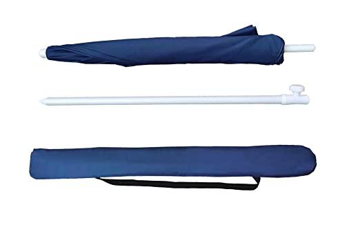 AMMSUN 6FT Portable Picnic Outdoor Canopy Sunshade Beach Umbrella with Tilt Function, Small Patio Umbrella - UPF 50+ protection Beach Chair Umbrella 6' Blue - CookCave