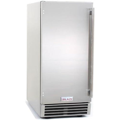 Blaze 50 Lb. 15-Inch Outdoor Rated Ice Maker with Gravity Drain - BLZ-ICEMKR-50GR - CookCave