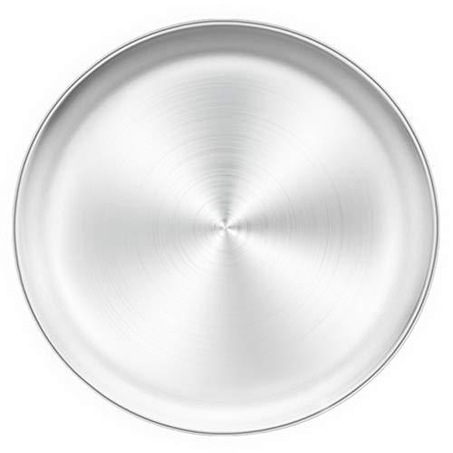 TeamFar Pizza Pan, 13.4 inch Pizza Pan Stainless Steel Large Pizza Pan Tray Round Pizza Oven Baking Pan, Healthy & Heavy Duty, Oven & Dishwasher Safe - CookCave