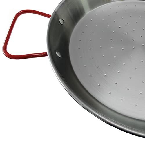 Garcima 11-inch Carbon Steel Paella Pan, 28cm - CookCave