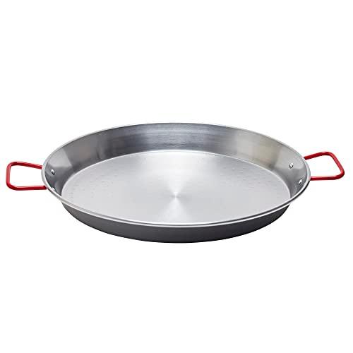 Garcima 15-Inch Carbon Steel Paella Pan, 38cm - CookCave