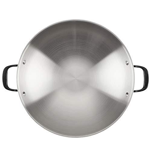 KitchenAid 5-Ply Clad Polished Stainless Steel Wok,15 Inch - CookCave