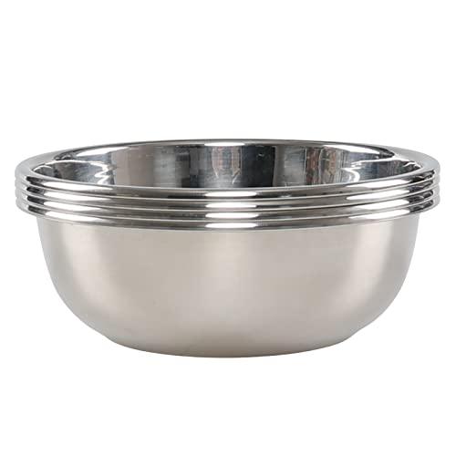 Innouse 4 Packs Stainless Steel Mixing Bowls, Metal Kitchen Prep Bowls - CookCave