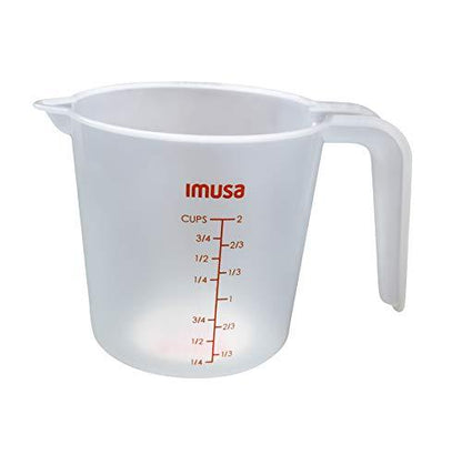 IMUSA USA 2 Cup Plastic Measuring Cup, Transparent - CookCave